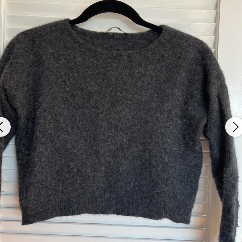 Brandy Melville super soft Gracie dark grey sweater. Worn once.